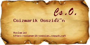 Csizmarik Osszián névjegykártya
